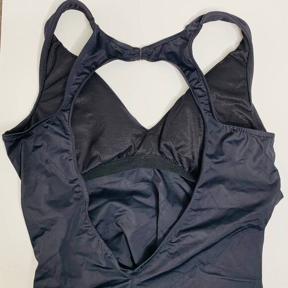 Miraclesuit Plot Twist Valerie One Piece Swimsuit 6006094 Size 10 NEW Black - Picture 10 of 13